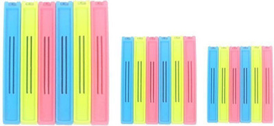 

Quick Silver Normal 3 size Plastic Food pouch clip(Set of 18, Multicolor)