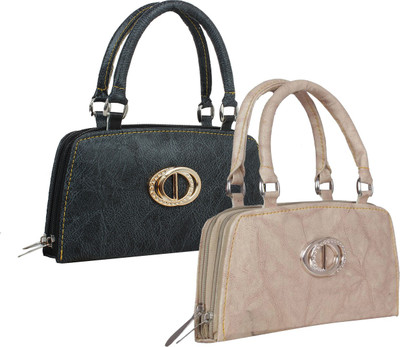 

Element Cart Casual, Formal, Party Black, Beige Clutch, Beige;black