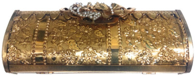 

SHREE COLLECTION Party Gold Clutch