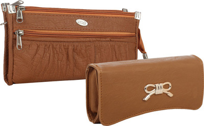 

Element Cart Casual, Formal, Party Brown Clutch