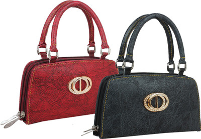 

Element Cart Casual, Formal, Party Red, Black Clutch, Black;red
