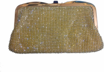 

SHREE COLLECTION Party Gold Clutch