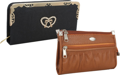 

Fillincart Casual, Formal, Party Brown, Black Clutch, Black;brown