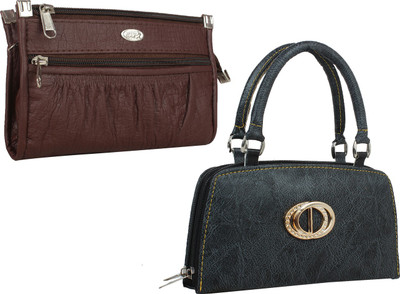 

Element Cart Casual, Formal, Party Brown, Black Clutch, Black;brown