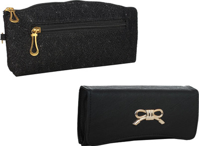 Element Cart Casual, Formal, Party Black Clutch