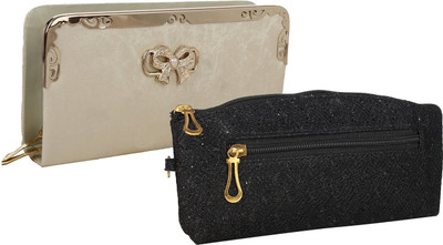 

Element Cart Casual, Formal, Party Black, Gold Clutch