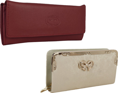 

Element Cart Casual, Formal, Party Maroon, Gold Clutch, Gold;maroon