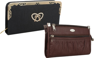 

Fillincart Casual, Formal, Party Brown, Black Clutch, Black;brown