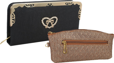 

Element Cart Casual, Formal, Party Brown, Black Clutch, Black;brown