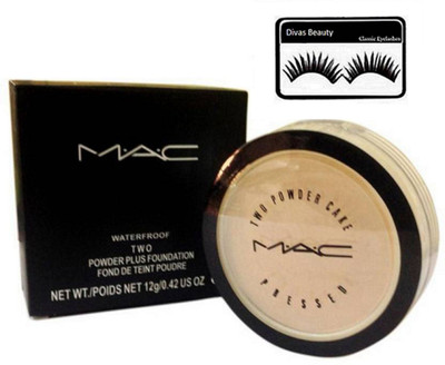 

divas beauty Eyelashes, Mac 2 Way Finishing Powder Compact(Set of 2)