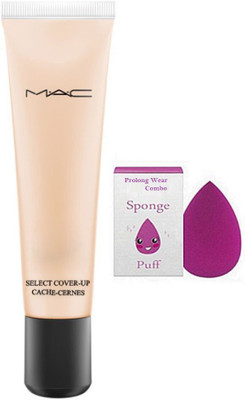 

Pro longwear combo Silicon Puff,Select Cover Up Foundation(Set of 2)