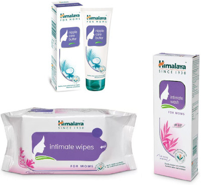 

Himalaya Nipple Care Butter, Intimate Wipes, Intimate Wash(Set of 3)