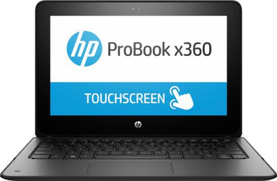 HP ProBook x360 11 G1 EE Notebook PC Celeron Dual Core – (4 GB/128 GB SSD/Windows 10 Pro) 1FY91UT 2 in 1 Laptop(11.6 inch, Black, 1.44 kg, With MS Office)