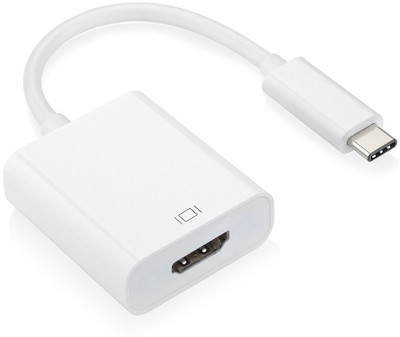 

Microware USB 3.1 Type C to HDMI HDMI Adapter(Compatible with Computer, TV, White)