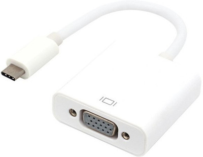 

Microware USB 3.1 Type C to VGA VGA Cable(Compatible with Computer, Mobile, White)