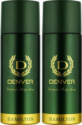

Denver Hamilton Deodorant Spray - For Men & Women(330 ml, Pack of 2)
