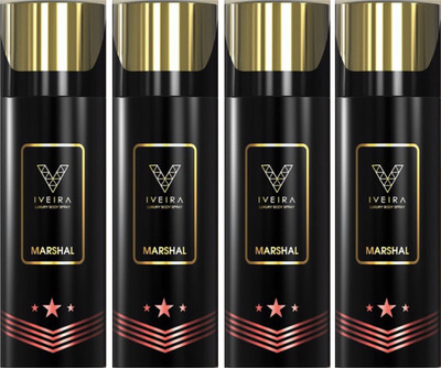 

IVEIRA 4 Marshal Body Spray - For Men(660 ml, Pack of 4)