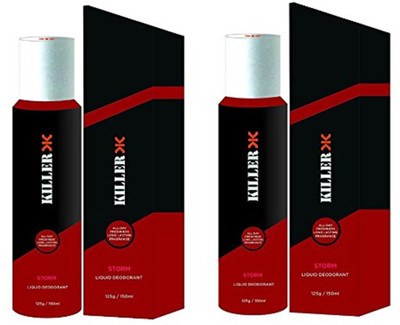 

Killer Storm Liquid Deodorant 150ML Each (Pack of 2) Deodorant Spray - For Men & Women(150 ml, Pack of 2)
