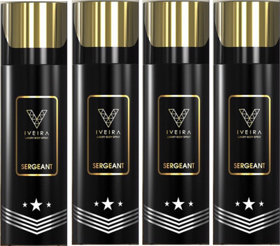 

IVEIRA 4 Sergeant Body Spray - For Men(660 ml, Pack of 4)