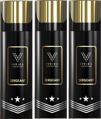 

IVEIRA 3 Sergeant Body Spray - For Men(495 ml, Pack of 3)