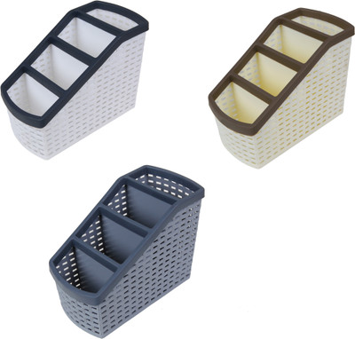 

CSM 4 Compartments Plastic Pen Stand(Multicolors)
