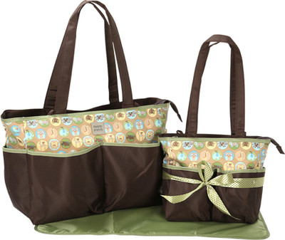 

MeeMee Baby Nursery Diaper Bag Set, Black (2 Pieces ,Brown) Nursery Bag(Brown)