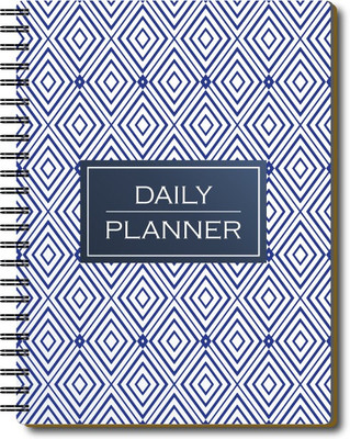 Nourish Daily Planner A5 Planner/Organizer Ruled 75 Pages(BLUEWHITE)