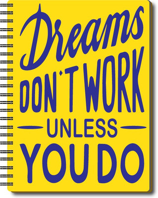Nourish Daily Planner A5 Planner/Organizer Ruled 75 Pages(DREAMS)