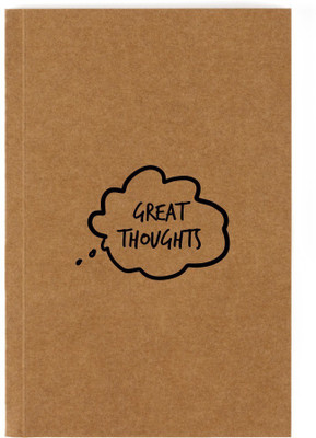 

The Art People A5 Notebook(GREAT THOUGHTS A5 RULED NOTEBOOK, Brown)