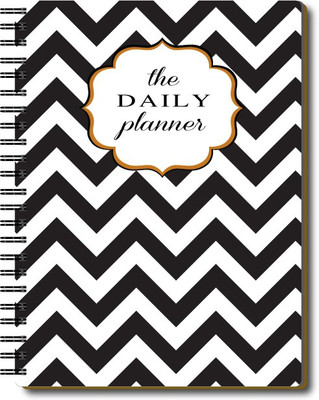 Nourish Daily Planner A5 Planner/Organizer Ruled 75 Pages(BLACKANDWHITE)