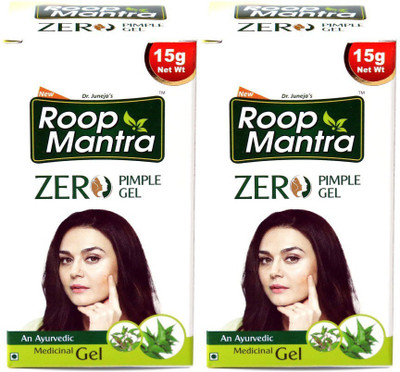 

Roop Mantra Zero Pimple Gel 15gm, Pack of 2 - Anti Acne Pimple Gel(15 g)