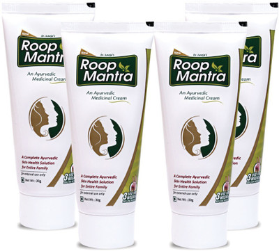 

Roop Mantra Face Cream 30gm, Pack of 4 - Ayurvedic Fairness Cream for Men & Women(30 g)