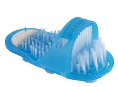 

LS Letsshop Foot Cleaning Shower Slipper Cleaner Pumice Stone Brush with Suction Cups for Pedicure(Multicolor)