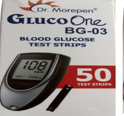 dr. morepen bg-03 glucometer strips price