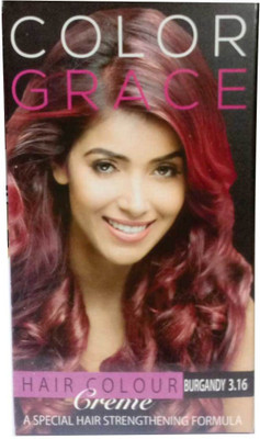 

COLOR GRACE Hair Color Crème Burgundy For Men &Women Hair Color(Burgundy)