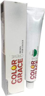 

COLOR GRACE Brown Hair Color Creme For Men & Women Hair Color(Brown)