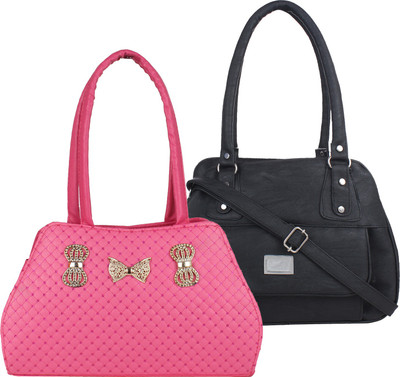 

Fillincart Shoulder Bag(Pink, Black), Black;pink