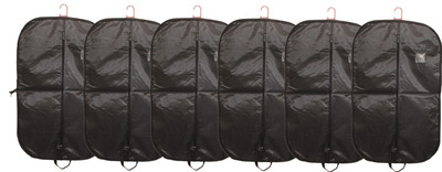 KUBER INDUSTRIES Rexene Menâs Coat Blazer Cover (Black) Set of 6 Pcs Regular Organizer