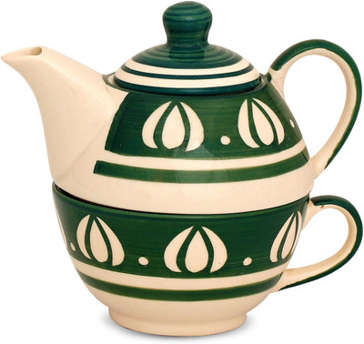 

Caffeine Ceramic 2 in 1 Kettle Jug(0.5 L)