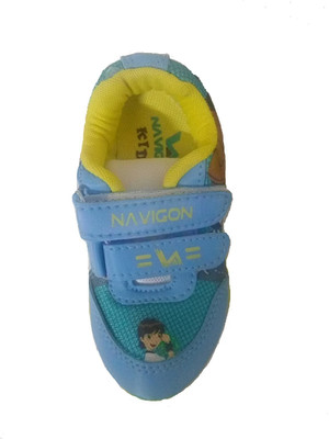 

Navigon Boys & Girls Velcro Loafers(Light Blue, Blue-yello