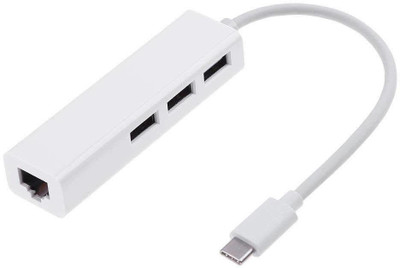 

TABLOR Type c to 3 USB port with Ethernet Adapter Lan Adapter(1000 Mbps)