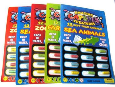 

AEC Amazing Capsule Creatures Grow in Water Soft Animal Magic(Multicolor)