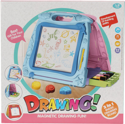 

Planet of Toys Magic Drawing, Writing Magnetism Palette Board For Kids, Children(Multicolor)
