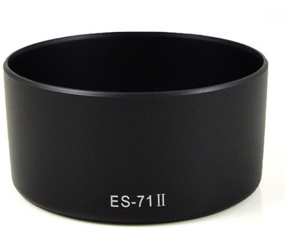 BOOSTY ES-71II Lens Hood for Canon EF 50mm 50 mm f/1.4 USM Bayonet Mount  Lens Hood(52, Black)