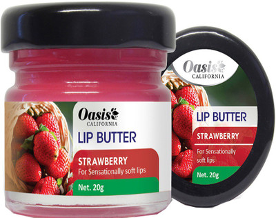 

Oasis CALIFORNIA Lip Butter For Sensationally Soft lips Strawberry Flavoured Strawberry(Pack of: 1, 20 g)