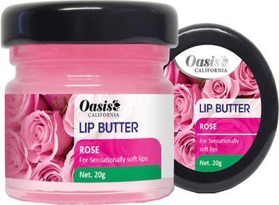 

Oasis CALIFORNIA Lip Butter For Sensationally Soft lips Rose Flavoured Rose(Pack of: 1, 20 g)