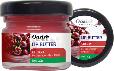 

Oasis CALIFORNIA Lip Butter For Sensationally Soft lips Cherry Flavoured Cherry(Pack of: 1, 20 g)
