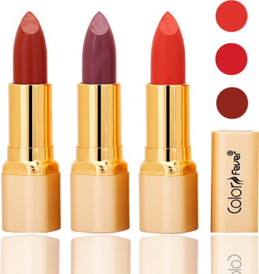 

Color Fever lipstick with Vitamin E, Enriched soft and smooth 9 to 5 matte(dry orange, plum, orange, 12 g)
