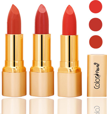 

Color Fever lipstick with Vitamin E, Enriched soft and smooth 9 to 5 matte(brick orange, orange, orange, 12 g)