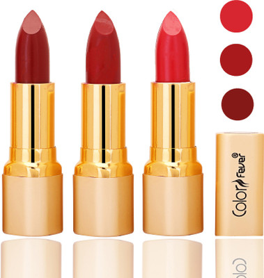 

Color Fever lipstick with Vitamin E, Enriched soft and smooth 9 to 5 matte(mauve, red, red, 12 g)